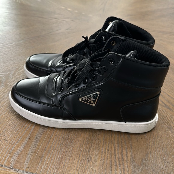 Prada Hi shoes black white Sz 8.5 US / Sz 42 EU - Picture 3 of 5